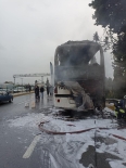 Yalovaspor takımını taşıyan otobüs çıkan yangında küle döndü