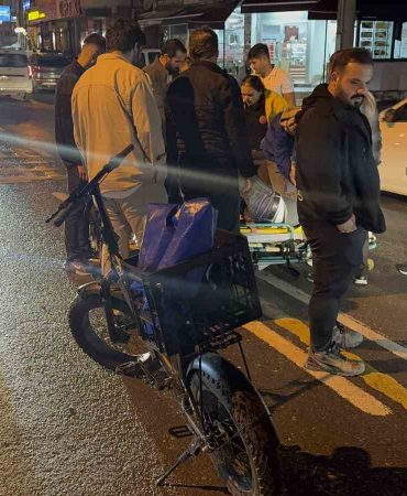 DARICA’DA OTOMOBİL İLE ELEKTRİKLİ BİSİKLET ÇARPIŞTI: 1 YARALI