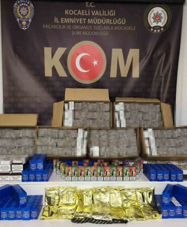 KOCAELİ'DE 68 BİN ADET DOLDURULMUŞ MAKARON ELE GEÇİRİLDİ