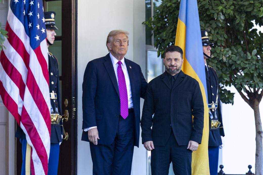 President Trump meets with Ukrainian President Zelensky at the White House
