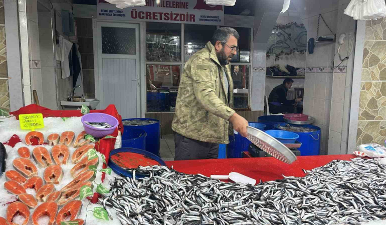 TAVŞANLI BALIK PAZARINDA EN ÇOK HAMSİ İLGİ GÖRÜYOR