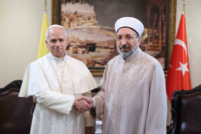 DİYANET İŞLERİ BAŞKANI ARPAGUŞ, PAPA 14. LEO İLE GÖRÜŞTÜ