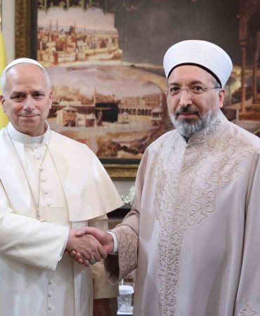 DİYANET İŞLERİ BAŞKANI ARPAGUŞ, PAPA 14. LEO İLE GÖRÜŞTÜ