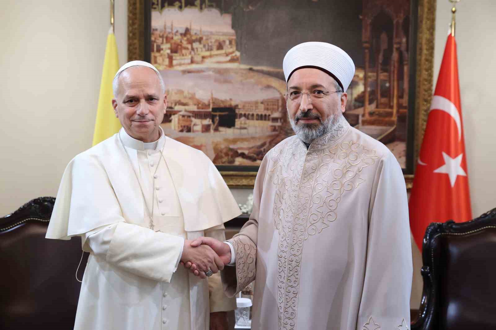 DİYANET İŞLERİ BAŞKANI ARPAGUŞ, PAPA 14. LEO İLE GÖRÜŞTÜ