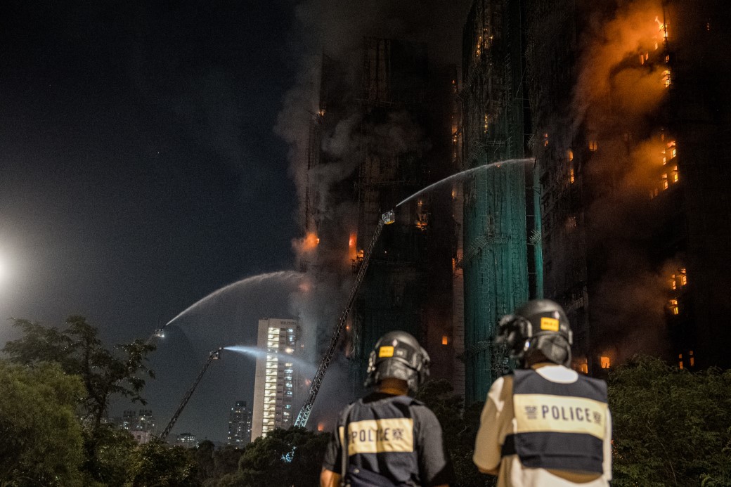 Major fire breaks out in Hong Kong, killing at least four people
