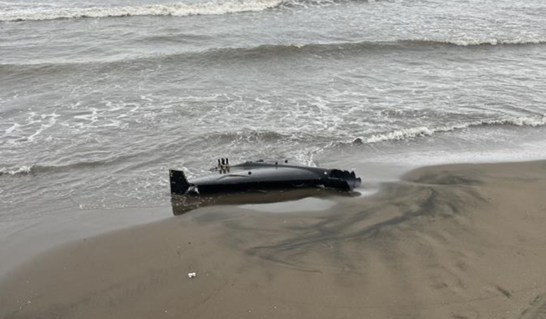 Ordu’da sahilde insansız hava aracı parçası bulundu