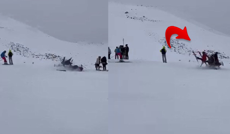 Kayak merkezinde kaza: 6 yaralı