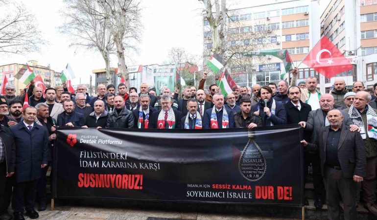 KOCAELİ'DEN İSRAİL'İN "İDAM YASASINA" KARŞI ORTAK SES