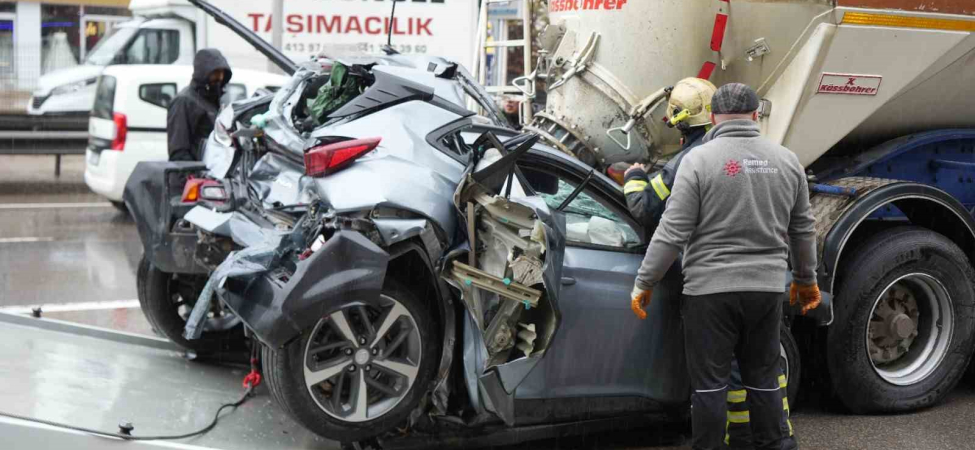 D-100'DEKİ KORKUNÇ KAZA KAMERADA