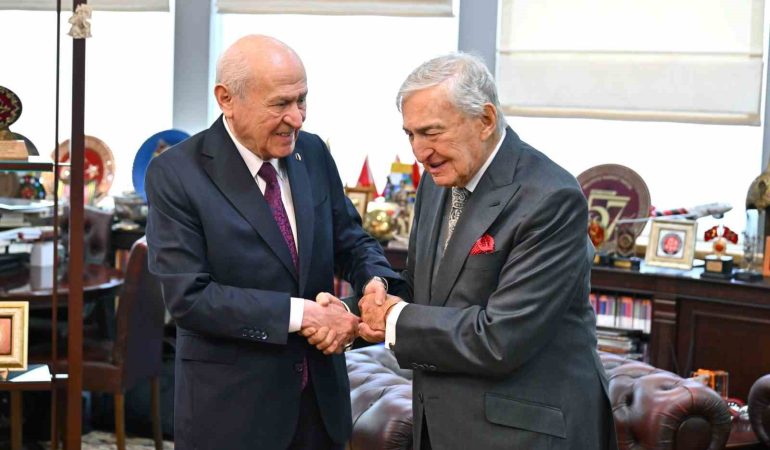 MHP GENEL BAŞKANI BAHÇELİ, RAHMİ KOÇ VE ALİ KOÇ'U KABUL ETTİ