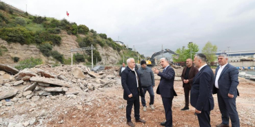 Diliskelesi sahili ikinci etap projesinde ilk kazma vuruldu (2)