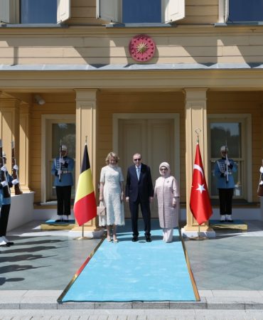 CUMHURBAŞKANI ERDOĞAN, BELÇİKA KRALİÇESİ MATHİLDE'Yİ KABUL ETTİ.